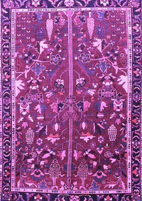 Animal Purple Traditional Rug, tr4517pur