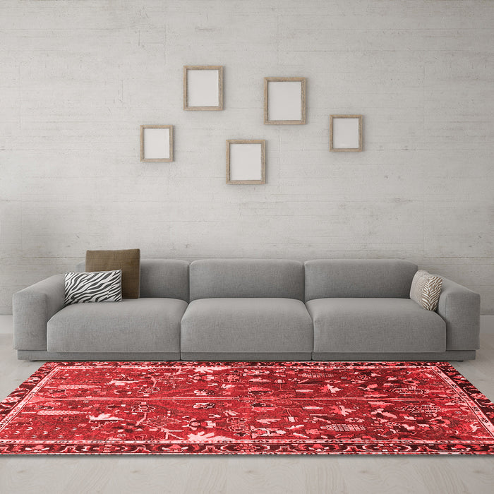 Traditional Red Washable Rugs