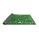 Sideview of Animal Emerald Green Traditional Rug, tr4517emgrn