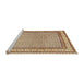 Sideview of Machine Washable Traditional Sienna Brown Rug, wshtr4518