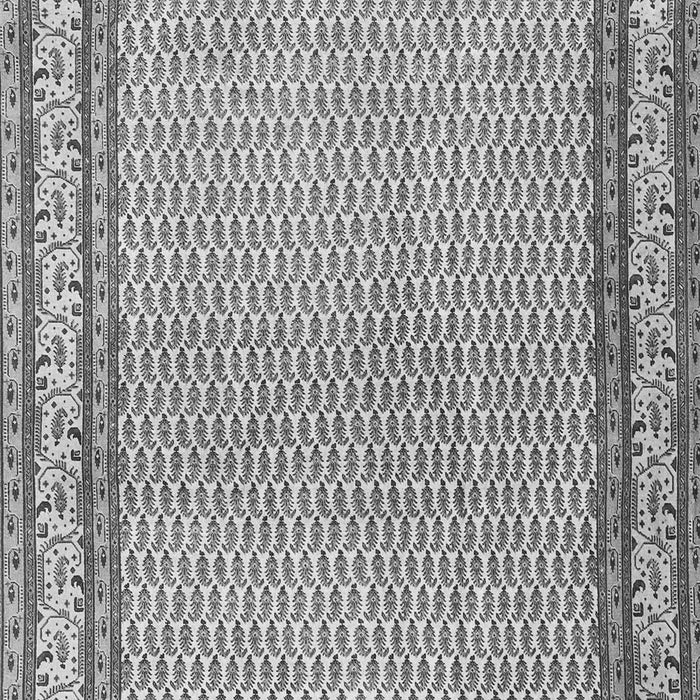 Serging Thickness of Machine Washable Persian Gray Traditional Rug, wshtr4518gry