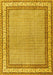 Persian Yellow Traditional Rug, tr4518yw