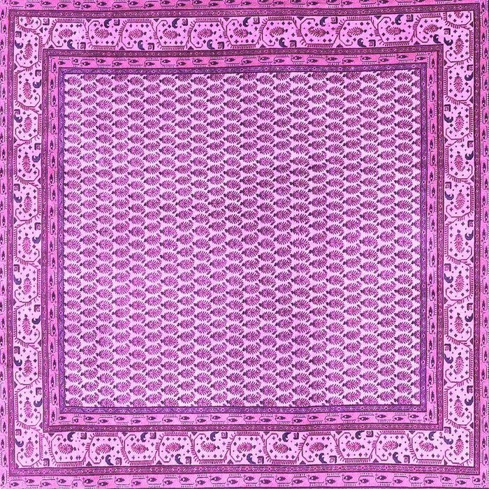 Square Persian Purple Traditional Rug, tr4518pur