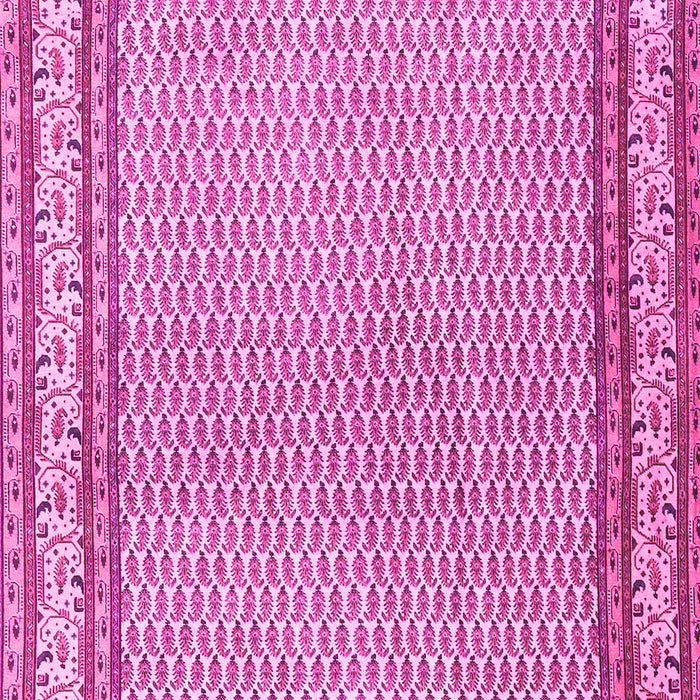 Machine Washable Persian Pink Traditional Rug, wshtr4518pnk