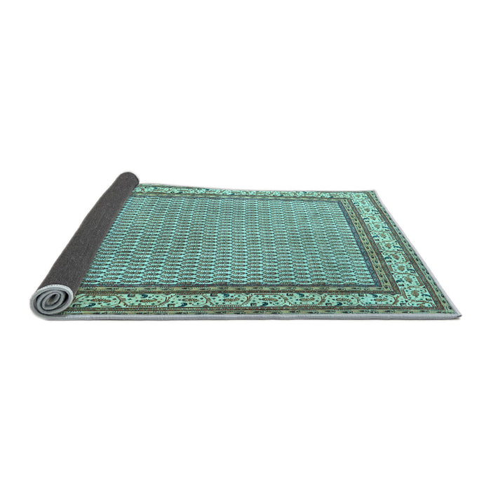 Sideview of Persian Light Blue Traditional Rug, tr4518lblu
