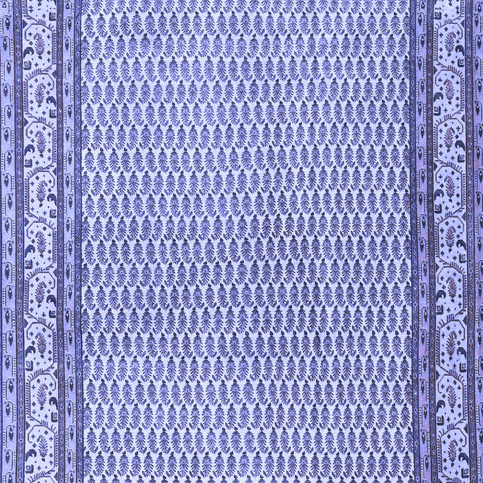 Machine Washable Persian Blue Traditional Rug, wshtr4518blu