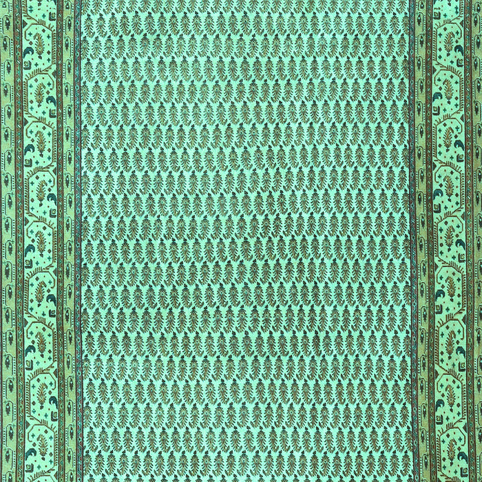 Machine Washable Persian Turquoise Traditional Area Rugs, wshtr4518turq