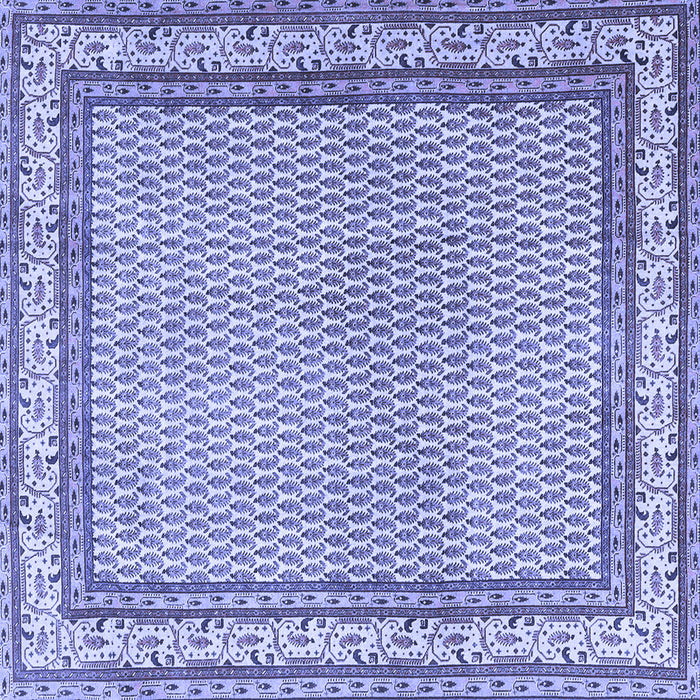 Square Persian Blue Traditional Rug, tr4518blu