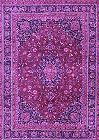 Medallion Purple Traditional Rug, tr4519pur