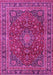 Medallion Pink Traditional Rug, tr4519pnk