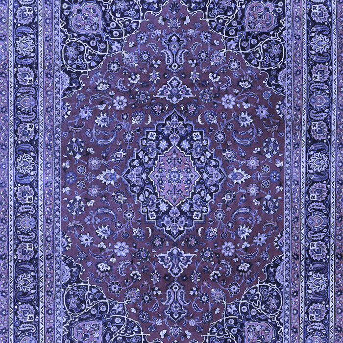 Medallion Blue Traditional Rug, tr4519blu