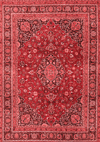 Medallion Red Traditional Rug, tr4519red