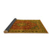 Sideview of Medallion Yellow Traditional Rug, tr4519yw