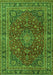 Medallion Green Traditional Rug, tr4519grn