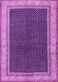 Machine Washable Persian Purple Traditional Area Rugs, wshtr451pur