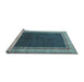 Sideview of Machine Washable Persian Light Blue Traditional Rug, wshtr451lblu