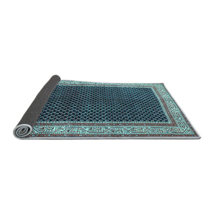 Sideview of Persian Light Blue Traditional Rug, tr451lblu
