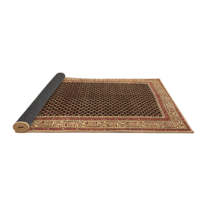 Sideview of Persian Brown Traditional Rug, tr451brn