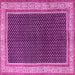 Square Persian Pink Traditional Rug, tr451pnk