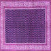 Square Persian Purple Traditional Rug, tr451pur