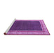 Sideview of Machine Washable Persian Purple Traditional Area Rugs, wshtr451pur