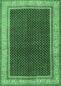 Persian Emerald Green Traditional Rug, tr451emgrn
