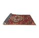 Sideview of Traditional Saffron Red Persian Rug, tr4520