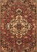 Machine Washable Persian Brown Traditional Rug, wshtr4520brn