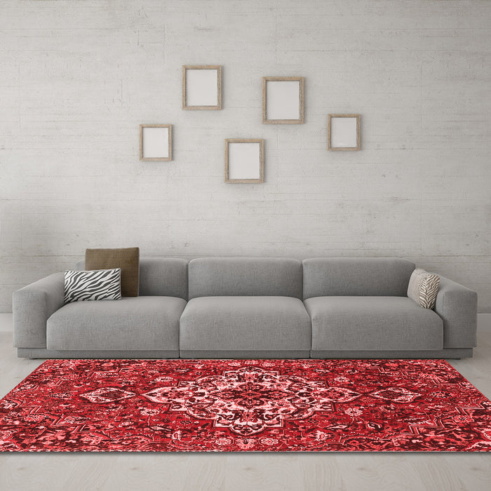 Traditional Red Washable Rugs