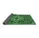 Sideview of Persian Emerald Green Traditional Rug, tr4520emgrn