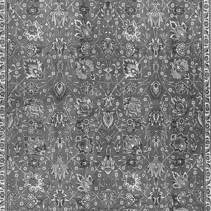 Serging Thickness of Machine Washable Persian Gray Traditional Rug, wshtr4521gry