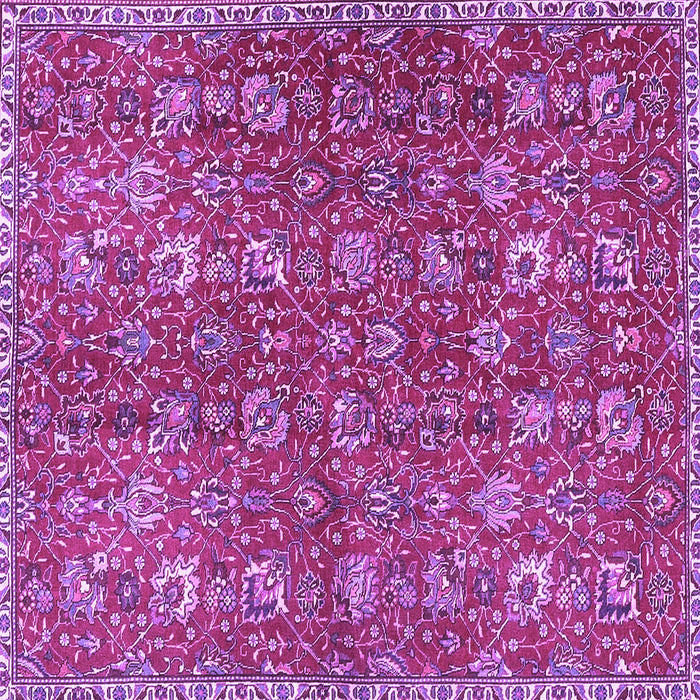 Square Persian Purple Traditional Rug, tr4521pur