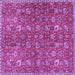 Square Persian Purple Traditional Rug, tr4521pur