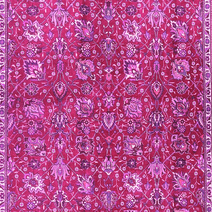 Machine Washable Persian Pink Traditional Rug, wshtr4521pnk