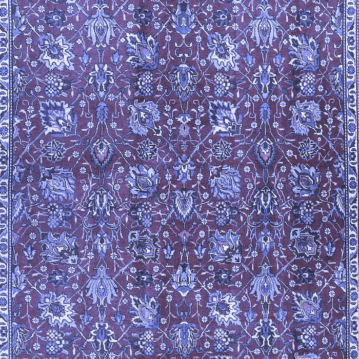 Machine Washable Persian Blue Traditional Rug, wshtr4521blu
