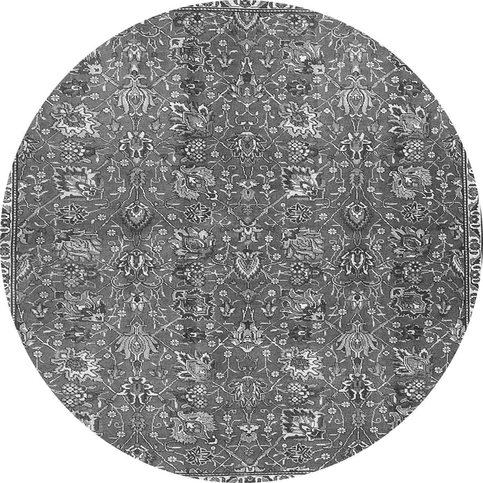 Machine Washable Persian Gray Traditional Rug, wshtr4521gry