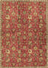 Machine Washable Persian Brown Traditional Rug, wshtr4521brn