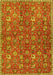 Machine Washable Persian Yellow Traditional Rug, wshtr4521yw