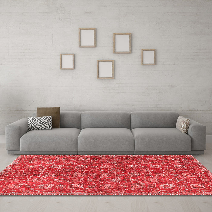 Traditional Red Washable Rugs