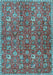 Persian Light Blue Traditional Rug, tr4521lblu