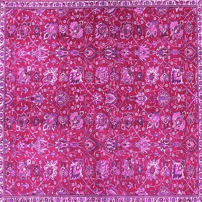 Square Persian Pink Traditional Rug, tr4521pnk