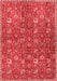 Persian Red Traditional Area Rugs
