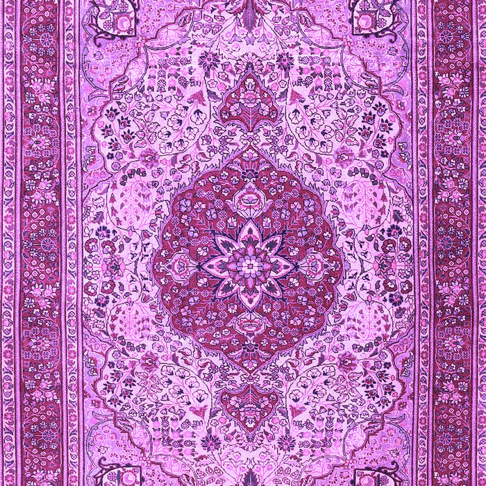 Medallion Purple Traditional Rug, tr4522pur