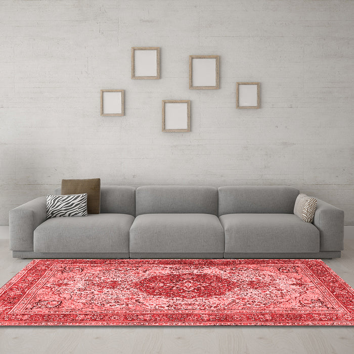 Traditional Red Washable Rugs