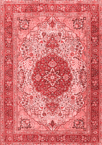 Medallion Red Traditional Rug, tr4522red