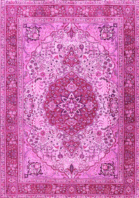 Medallion Pink Traditional Rug, tr4522pnk