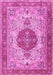 Medallion Pink Traditional Rug, tr4522pnk