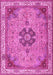 Medallion Pink Traditional Rug, tr4523pnk