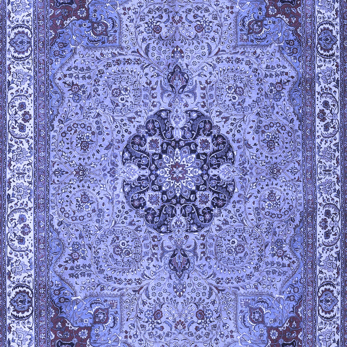 Medallion Blue Traditional Rug, tr4523blu