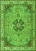 Medallion Green Traditional Rug, tr4523grn